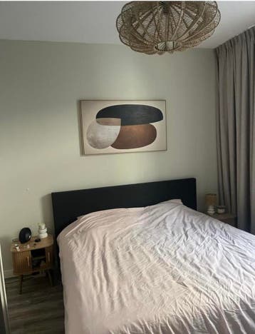 Antraciet boxspring 180x200 incl topper (in goede staat)