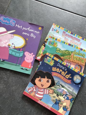 Gratis boekjes Dora en Peppa Big