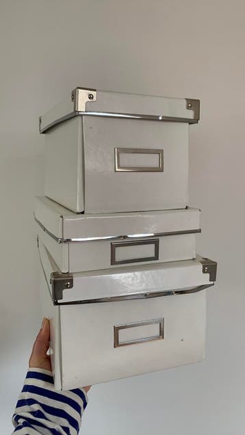 Ikea opbergdoosjes (gratis ophalen, gebruikt)