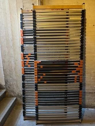 Twee lattenbodems 80x200cm GRATIS