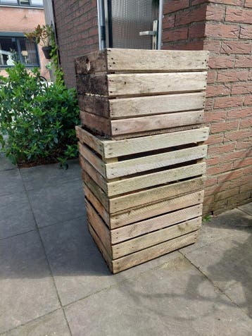 Gratis: 3 houten kisten - decoratief of voor opslag