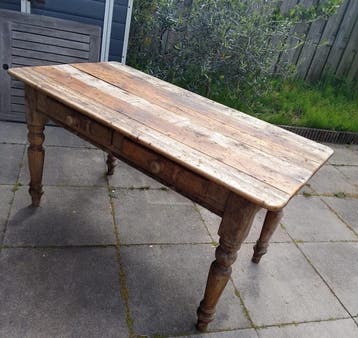 Gratis op te halen - vintage houten tafel