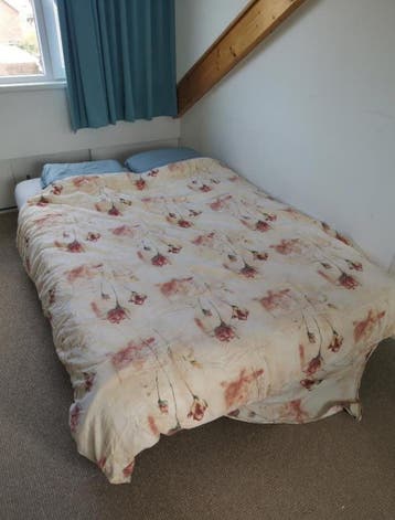 Gratis Ikea Beddinge slaapbank met grijze bekleding