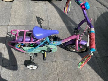 Meisjesfiets 12 1/2 inch - Corvino - Met zijwieltjes