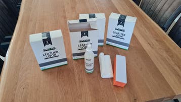 Nog 4x onderhoudsset voor (kunst)leren meubels