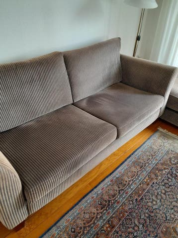 Bank met Hocker - 2 meter breed, ook voor onder overkapping