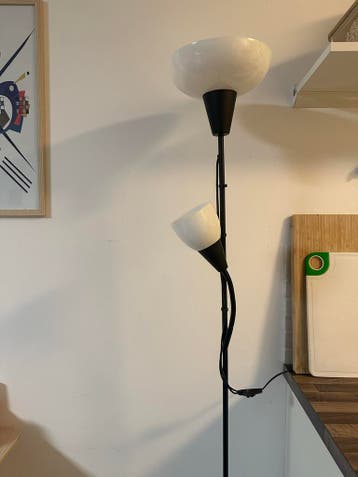 IKEA vloerlamp met leeslamp en inclusief lampen