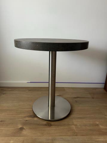 Ronde tafel met metalen onderstel, Ø 70 cm