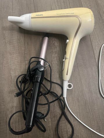 Philips Föhn en Krultang Set - Haarstyling