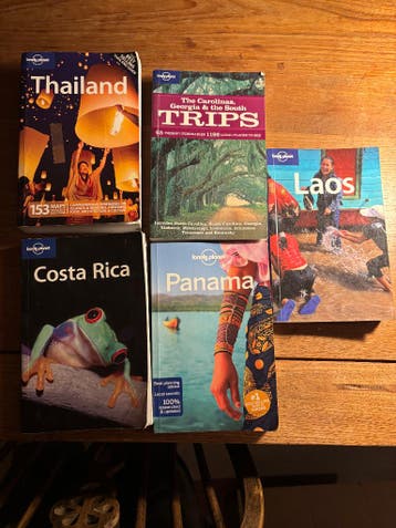 Lonely planets Thailand Laos Costa Rica Panama georgia
