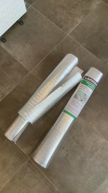 Gratis !!! Aluminium ondervloer voor laminaat 1mm dik.