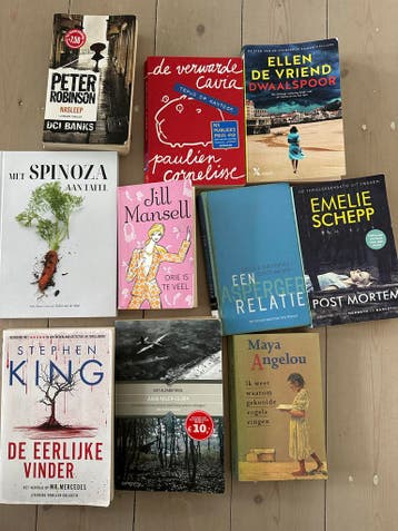 Diverse boeken: thrillers, romans en meer
