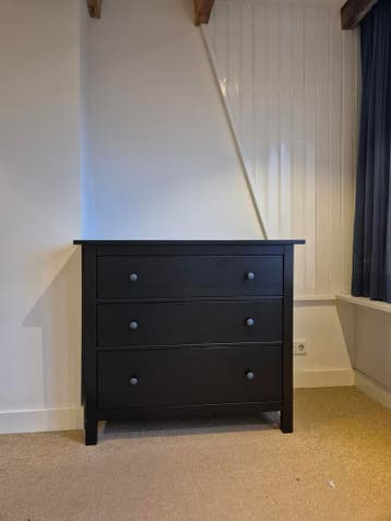 IKEA Hemnes Kast - Zwart, 108x96x50 cm