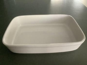 Gratis: Witte ovenschaal 35x25 cm (nieuw!)