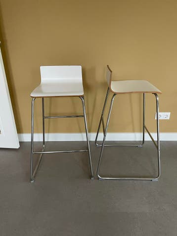 Twee Ikea barkrukken, 75 cm zithoogte - Gratis ophalen