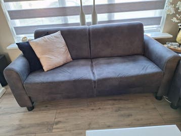 Gratis 2,5 zits bank en fauteuil antraciet