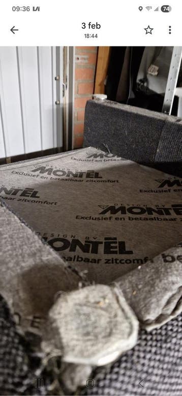 Montel fauteuil - Donkergrijze stoffen stoel