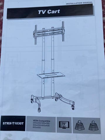 Mobiele TV Standaard tot 70 inch