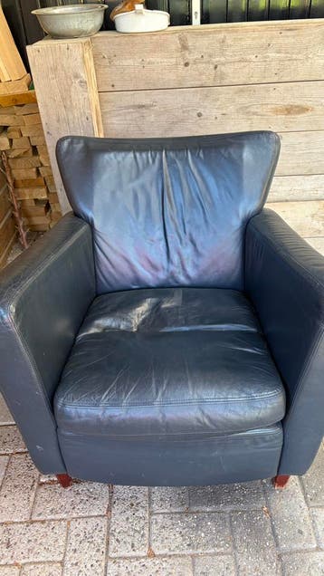 Leren fauteuil, gratis