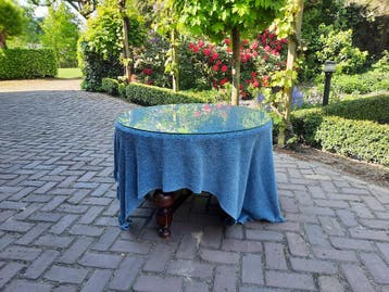 Salontafel met glasplaat