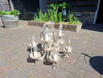 Vintage Kroonluchter met 9 Lichtpunten