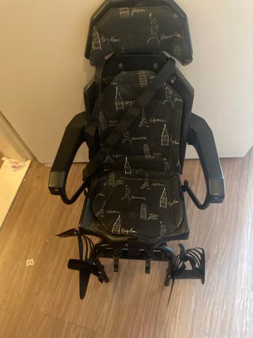 Fietsstoel met wereldstad print - Veilig en comfortabel