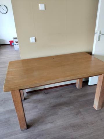 Eikenhouten tafel 80 x 140 cm