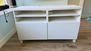 Witte TV-kast / Dressoir - 120x75x40 cm