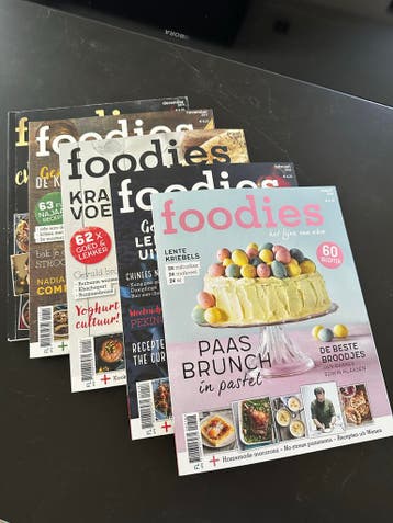 Gratis afhalen 5x Foodies tijdschriften. Izgst