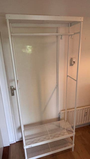 Witte ikea kapstok