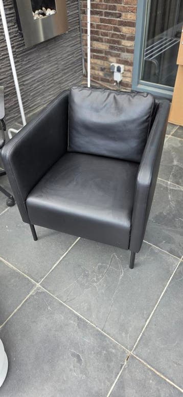 Zwarte Leren Fauteuil - Comfortabel en Stijlvol