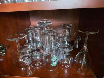 Grote collectie diverse glazen (gratis af te halen)