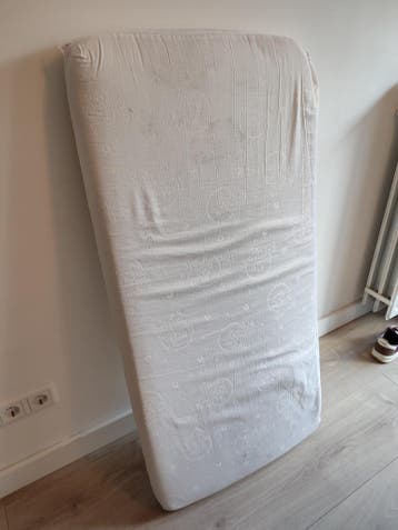 Kinder matras 60x120 cm, schuimrubber, hoes wasbaar