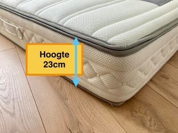 2x Pocketvering Matras 90x220cm, 23cm hoog