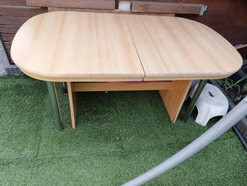 Uitschuifbare eettafel - Licht hout