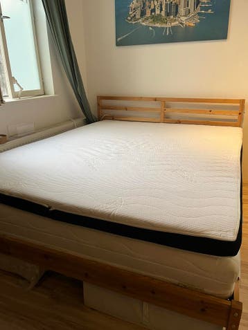 Gratis af te halen: Bed, ladekast, kledingkast, nachtkastjes