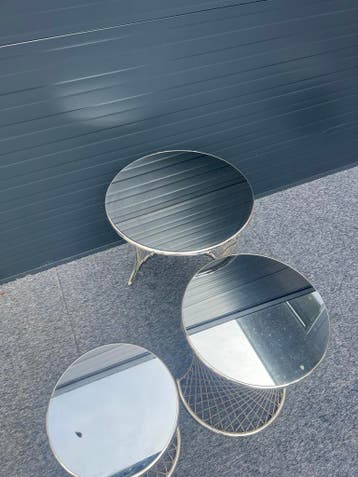 Set van 3 spiegel bijzettafels - Modern design