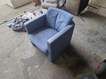 GRATIS OPHALEN LEOLUX Stoel Blauw goede staat