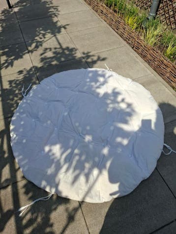 Rond Kussen voor Kuipstoel - Wit