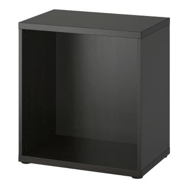 Besta element zwart bruin met plank
