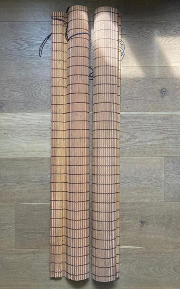 2 bamboo curtains