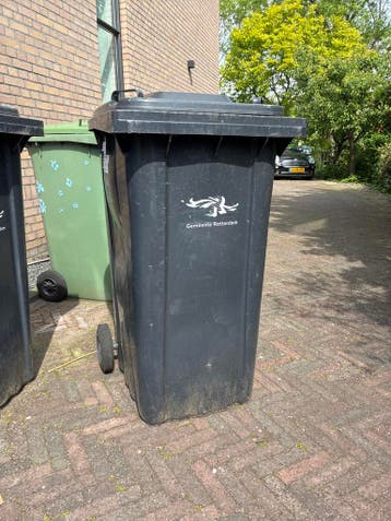 Gratis grijze vuilnisbak gemeente Rotterdam