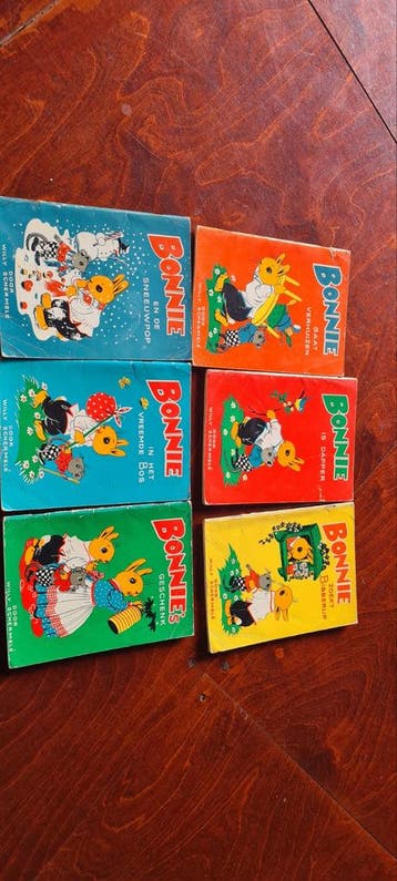 Vintage Kinderboeken Collectie: Bonnie, Hans en Riekje