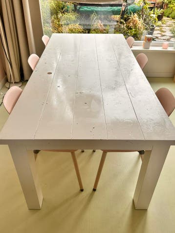 Eettafel 220x100, wit