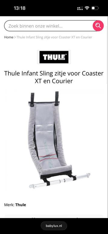 Thule Infant Sling zitje voor Coaster XT en Courier
