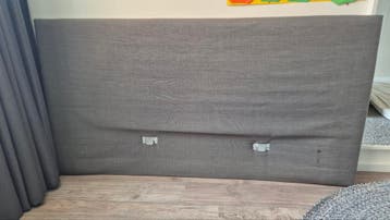 GRATIS Hoofdbord 180x95 cm - Grijs stof