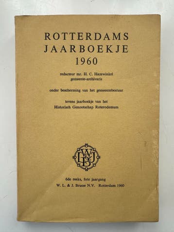Rotterdams Jaarboekje 1960 - Historisch Genootschap