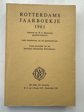 Rotterdams Jaarboekje 1961 - Historisch Genootschap