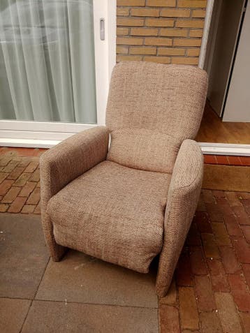 Comfortabele fauteuil - Beige stof