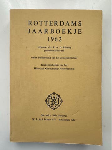 Rotterdams Jaarboekje 1962 - Historisch Genootschap